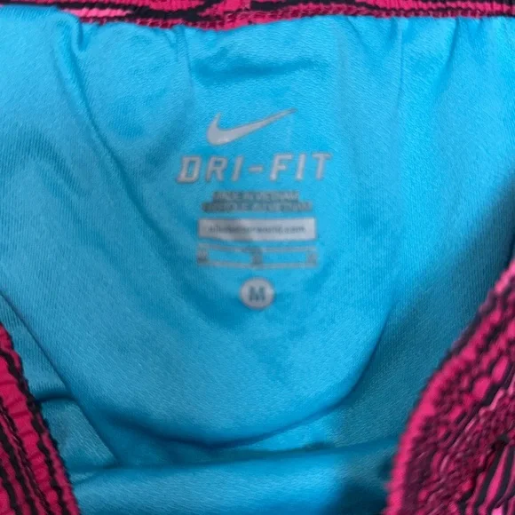 Nike Kids Pink and Blue Striped Shorts - Picture 3 of 3